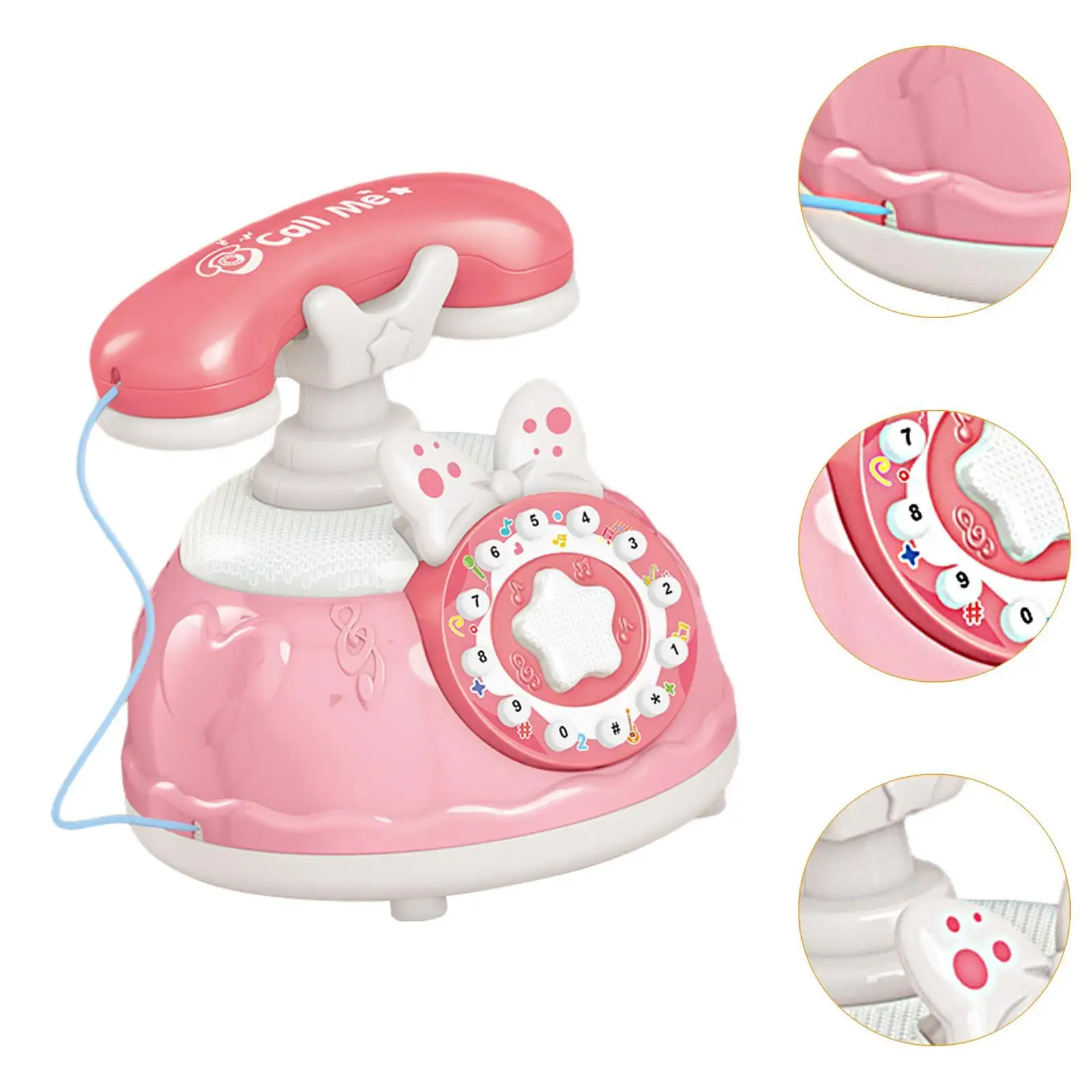 Baby Phone Toy Pretend Phone Toy Gift for Boys Girls Multifunctional Hand Eye