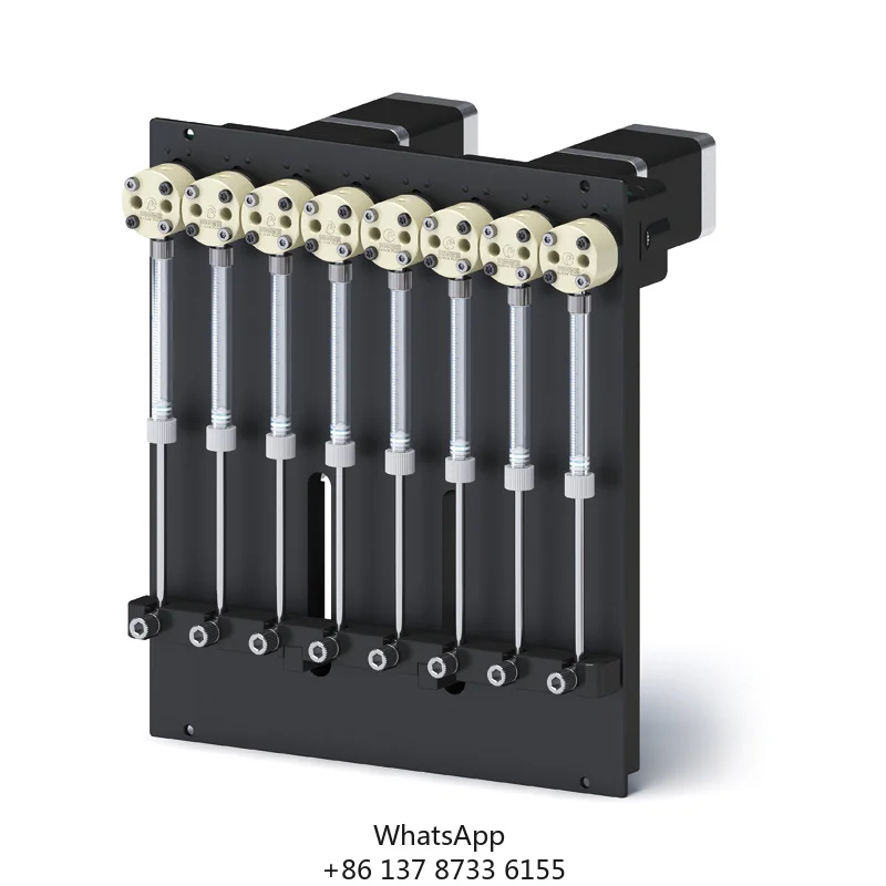 DLK-10 Multi-channel Syringe Pump 4/6/8 Channel High Precision Syringe Pumps ASCII Protocol Programming