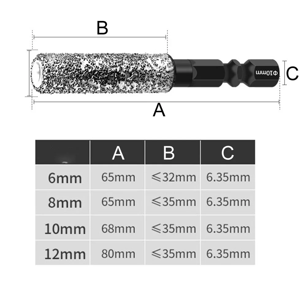 1pc Diamond Drill Bit Grinding Tile Hole Opener Brazed Dry Drill Bits For Dry-drilling Tile Granite Marble Hole Opener Tools