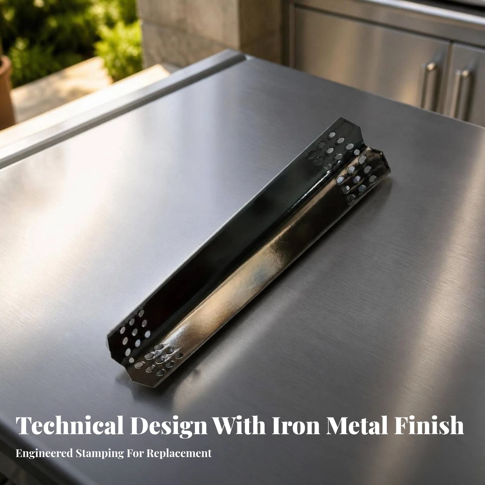 Grill Heat Guard Long-Lasting Grill Flame Tamer Heat Guard Heavy-Duty for Barbecue Repair, Outdoor Cooking 2