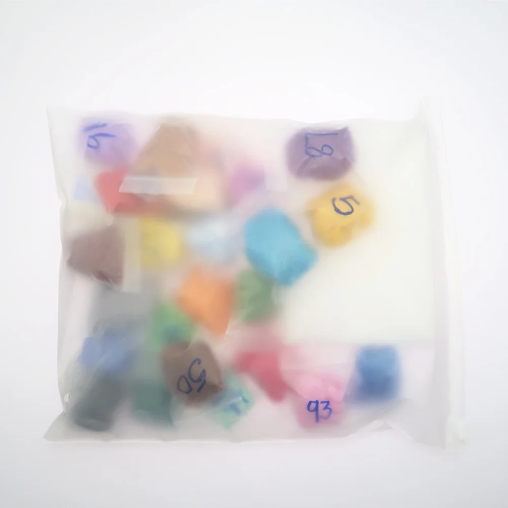 

1Set Needle Felting Wool Kit 25 Colors Wool Roving Fiber Yarn for Craft Projects Art Jewelry Soap Making Dryer Balls