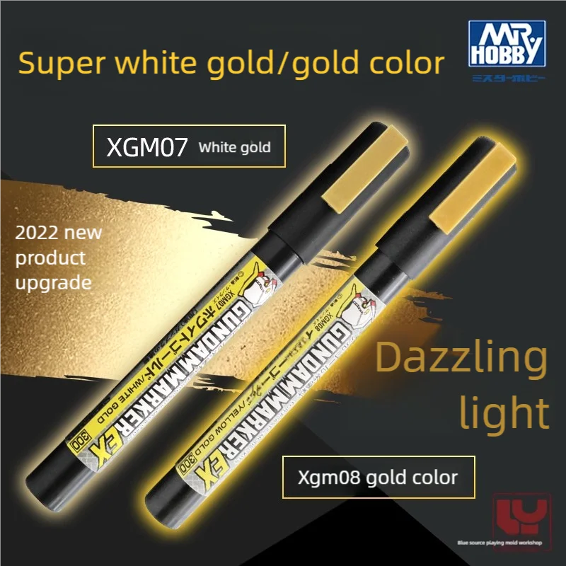 Hobby XGM01-100 Electroplated Color Marker Water Based Markers for Gundam GK Model Coloring Tool Nylon Paint Coloring Pens