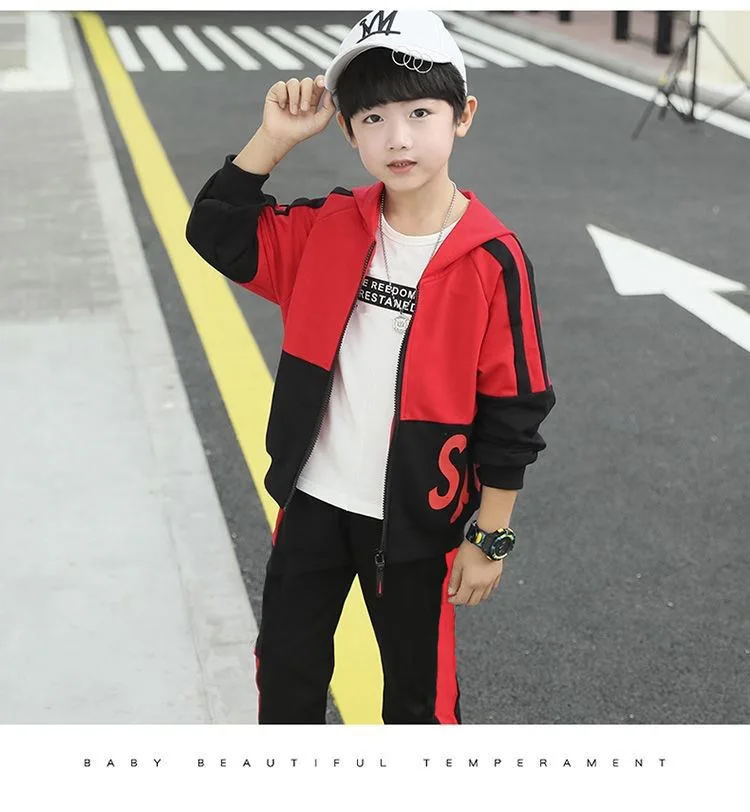 مجموعة ملابس الخريف للأولاد، طقم ملابس كاجوال وسراويل للأولاد على الطراز الكوري موديل 2025 مكون من قطعتين #6