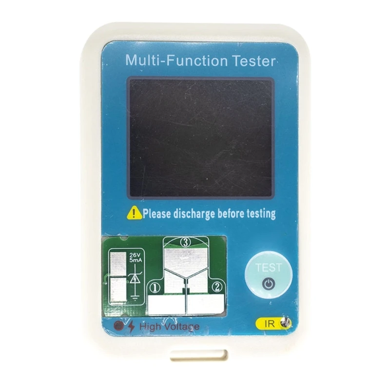 Meter Transistor Tester,Transistor Meter,TC1 MultiFunction Transistor Capacitors Tester Tester FullColors Display P8DC