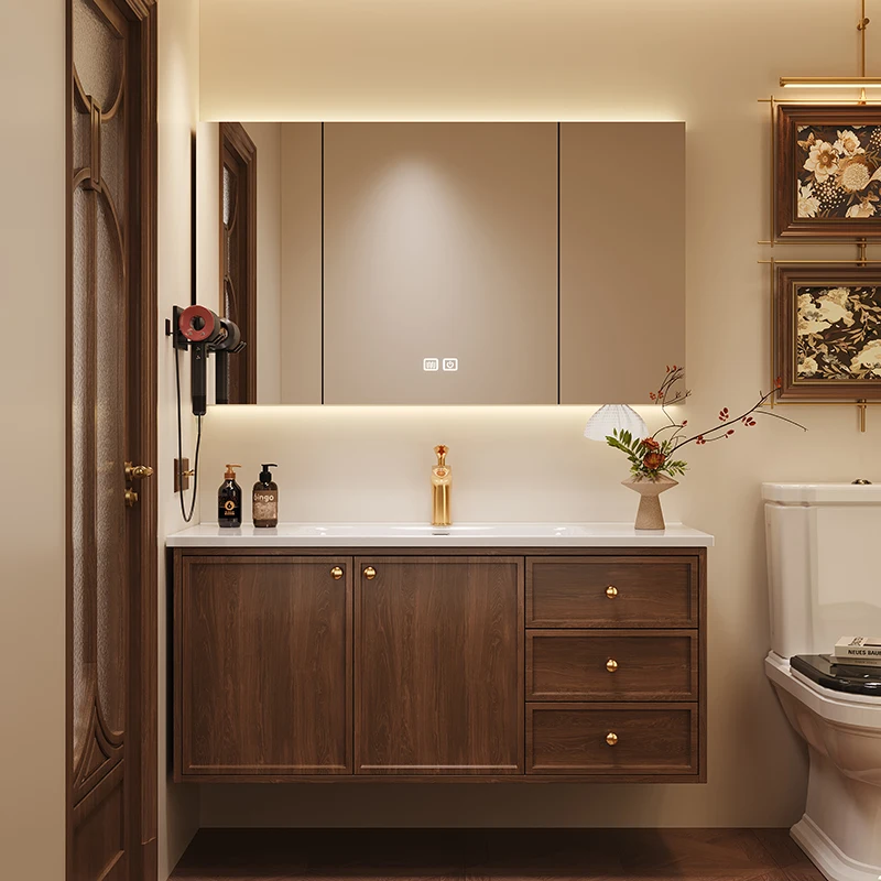 

+--Display Partitions Bathroom Cabinet Luxury Desgin Organizer Wooden Drawers Cupboard Closet Toilet Sink Vestidores Room Furnit