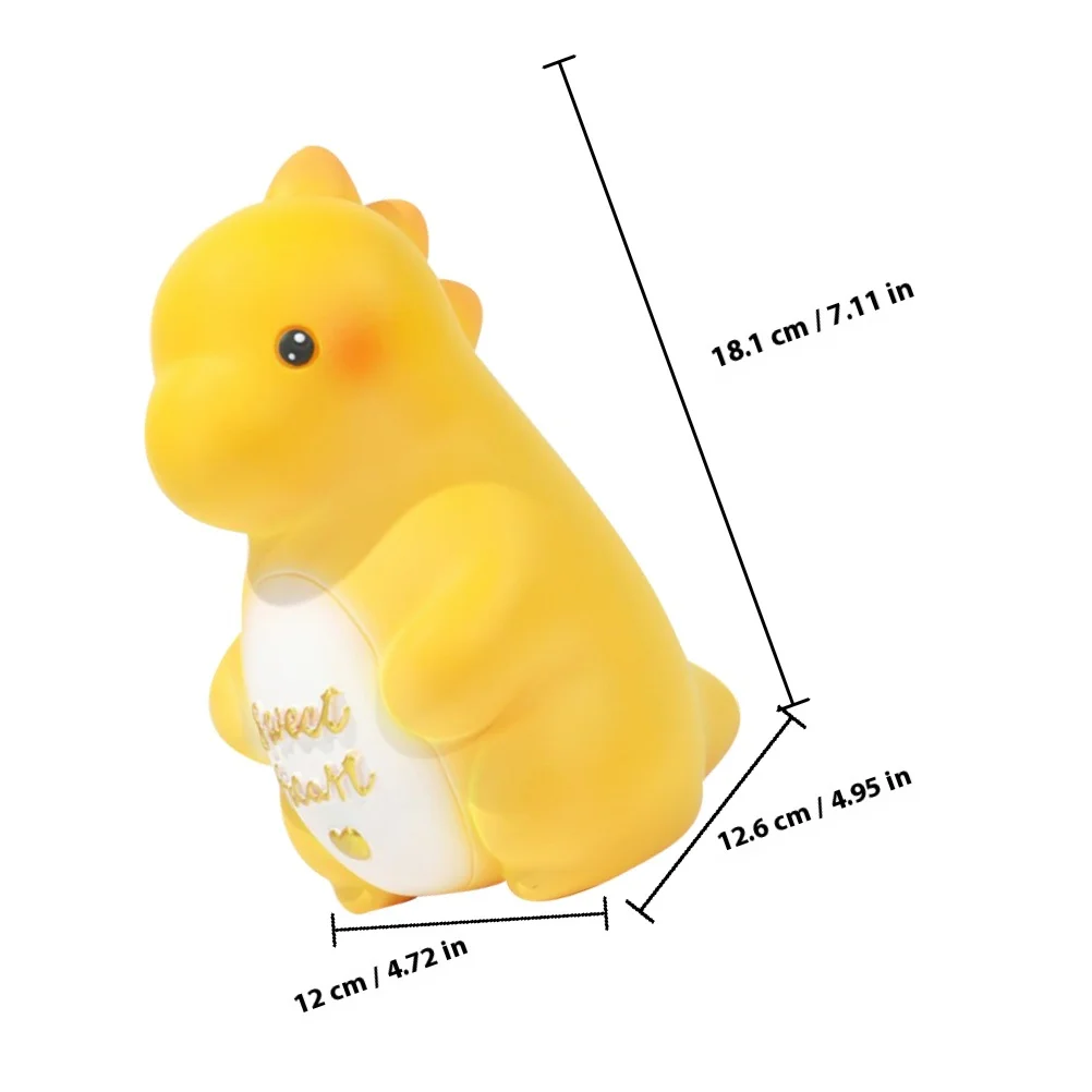 Bonito dinossauro em forma de cofrinho dos desenhos animados caixa de moedas desktop decorativo banco de dinheiro crianças economizando jar aniversário presente de natal