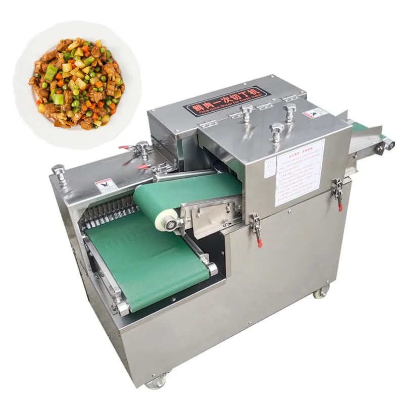 Commercial Meat Dicing Machine For Restaurants Canteen 3000w High Power Fresh Meat Cutting Machine Dicer Machine