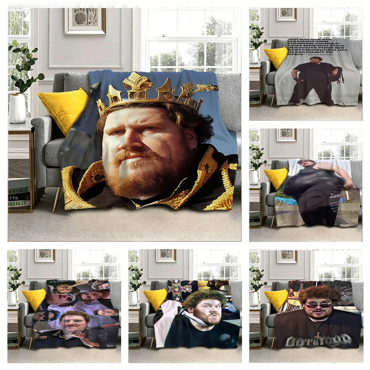 D-Drachenlord Cool R-Rainer W-WinklerS Flannel Blanket Soft Throw Blanket Art For Home Decor Bedroom Bed Sofa Picnic Fans Gift