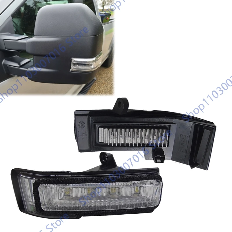 LED Rearview Mirror Turn Signal Light For Ford F150 F-150 Pickup 2015 2016 2017 2018 2019  Car repeater Side Lamp Accessories