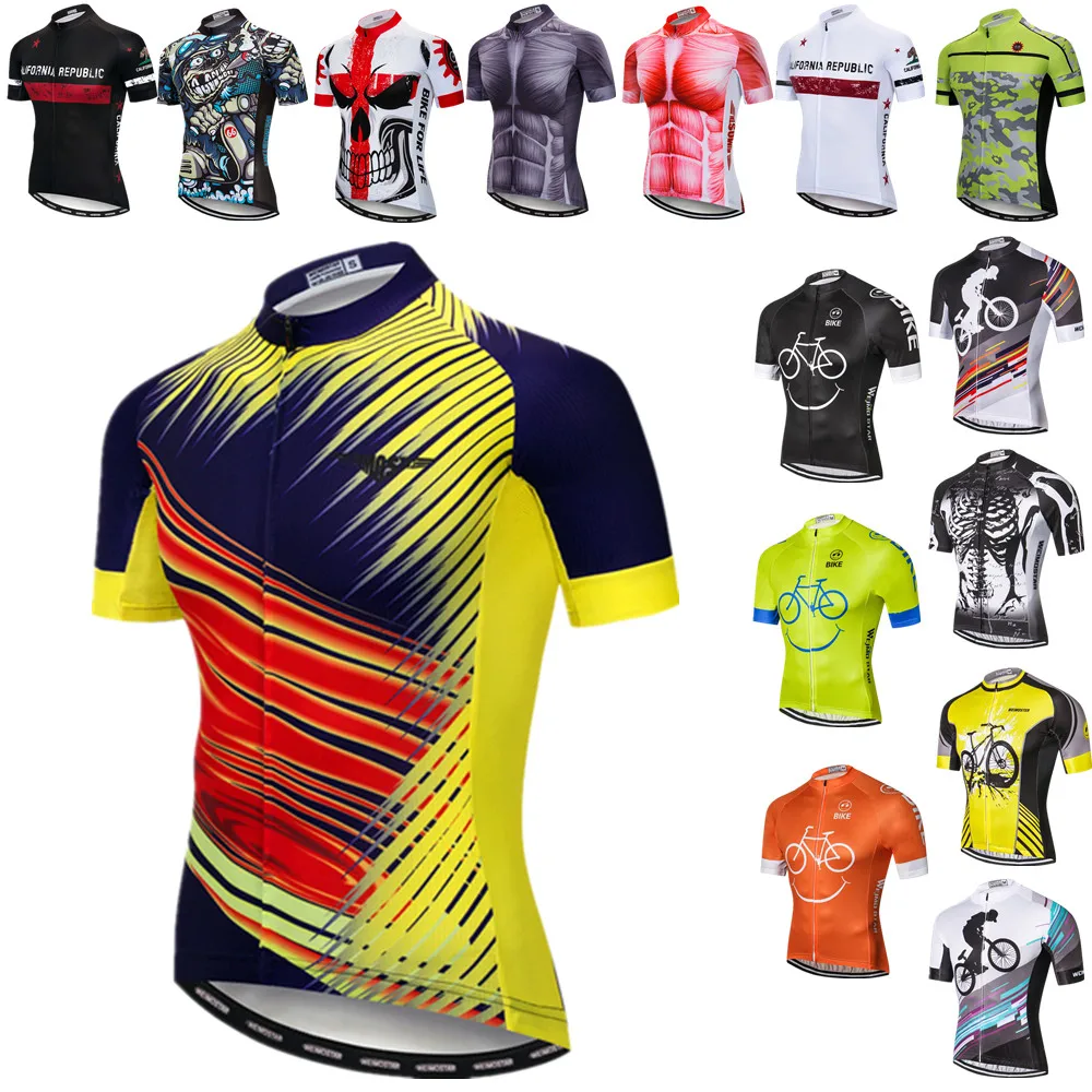 AliExpress weimostar Weimostar Men's Cycling Jersey Short Sleeve Mountain Bike Jersey Summer Road Biking Shirts Quick Dry Bicycle Tops Cycling Shirt