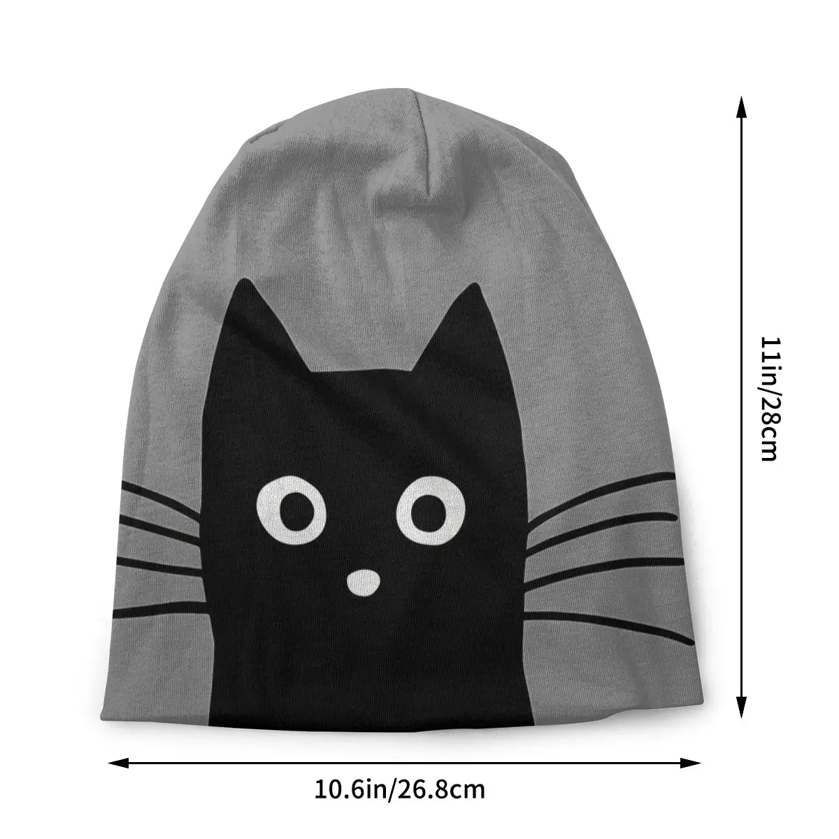 Halloween Black Cat Outdoor Thin Hats Face Bonnet High Quality Skullies Beanies Caps