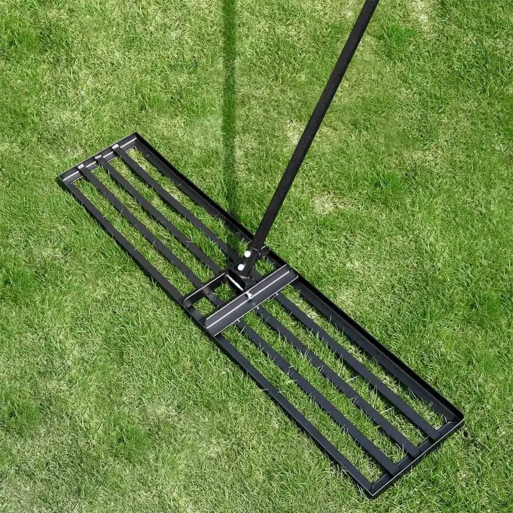 Lawn Leveling Rake Heavy Duty Level Rake 45-Inch Wide 69 Inch Handle Lawn Leveler Levelawn Tool Garden Golf Couse Farm Backyard…