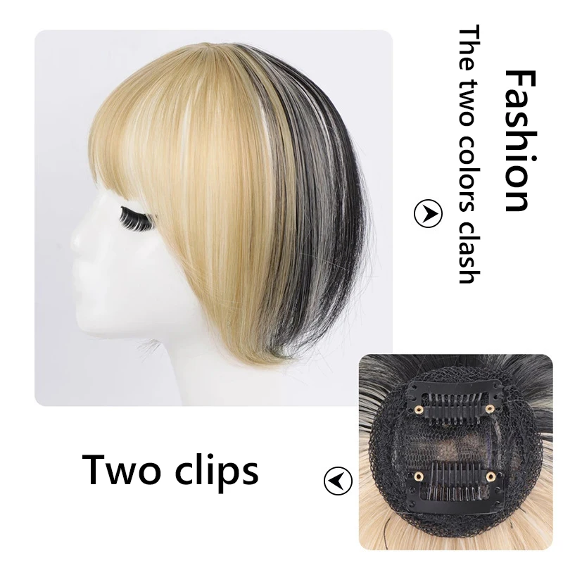 Air Bangs Women\'s Synthetic Hair Bangs 3D Bangs Clip In Hair Extensions Heat Resistant Hair Pieces Accessories False Hair