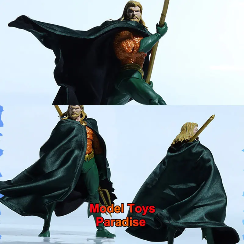 

1/12 Scale Men Soldier Accessories Anime Aquaman Long Cloak DIY with Wire Cape Fit 7inch Action Figure Body