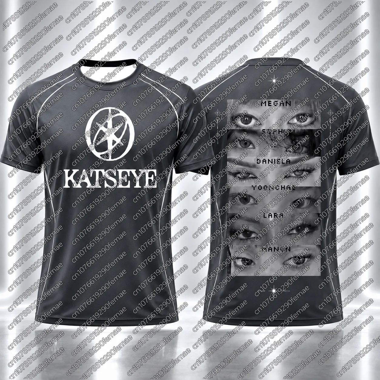 Sommer-Musikfestival-Essential KATSEYE Grafik-T-Shirt für Damen 2026 Neues Konzert-Merch Street-Style Lässiges Kurzarm-T-Shirt – Detail 11