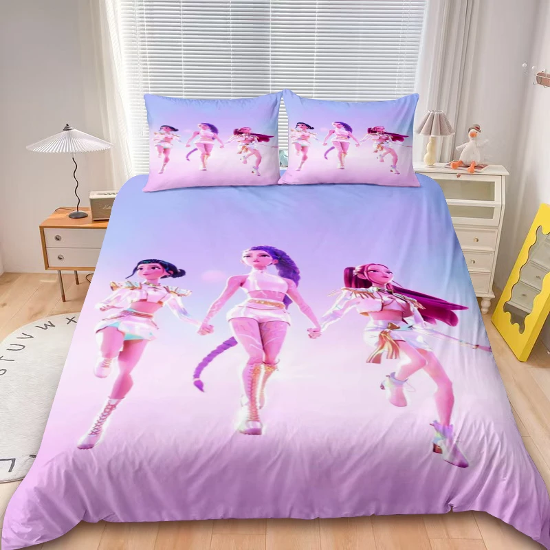 

K-pop D-Demon H-Hunters Duvet Cover Set Bedding Set Comforter Cover Queen King with Pillocase Children Gifts Decor