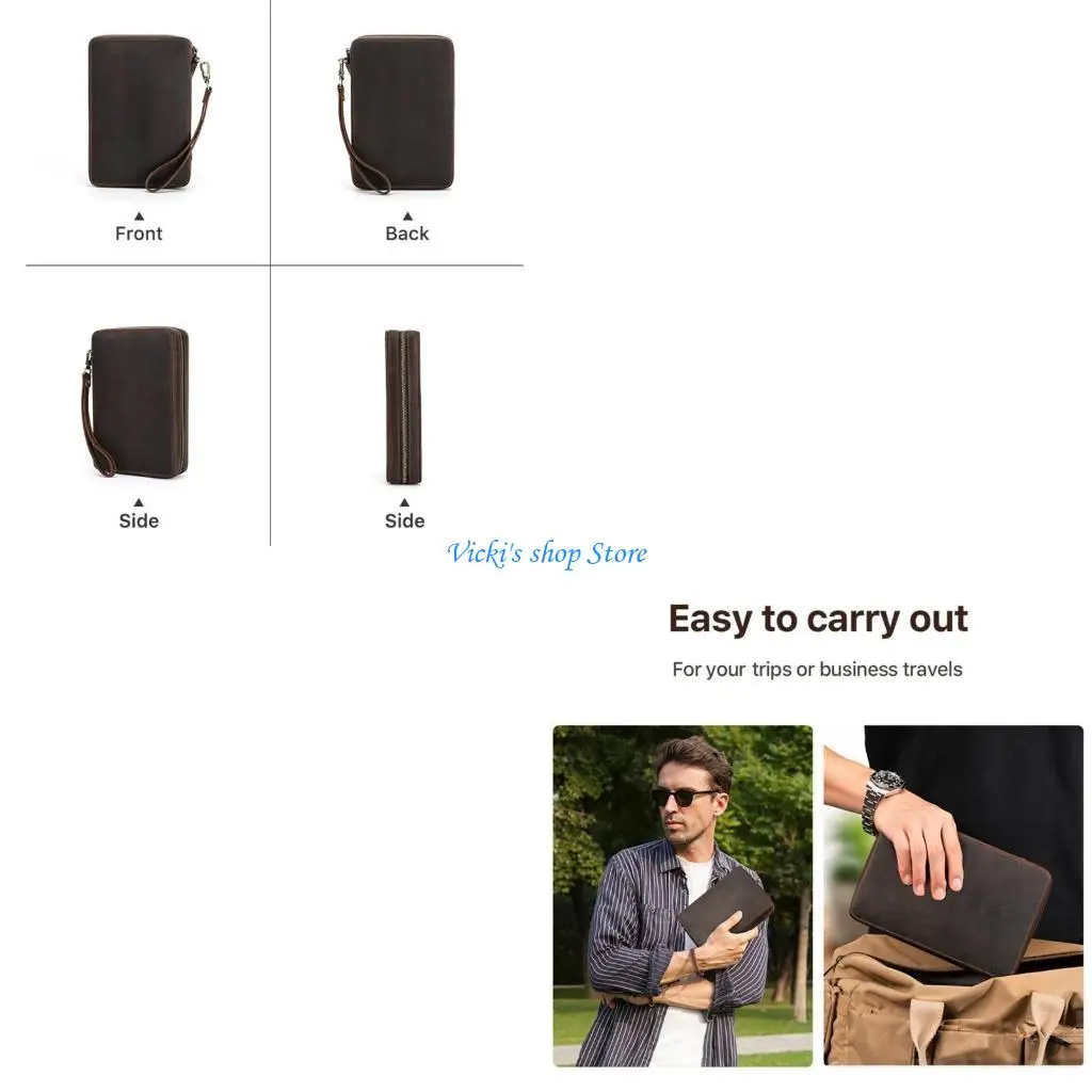 

Элегантный органайзер для ремешка для часов, защищает 12 ремешков, чехол из искусственной кожи большинства брендов, компактный