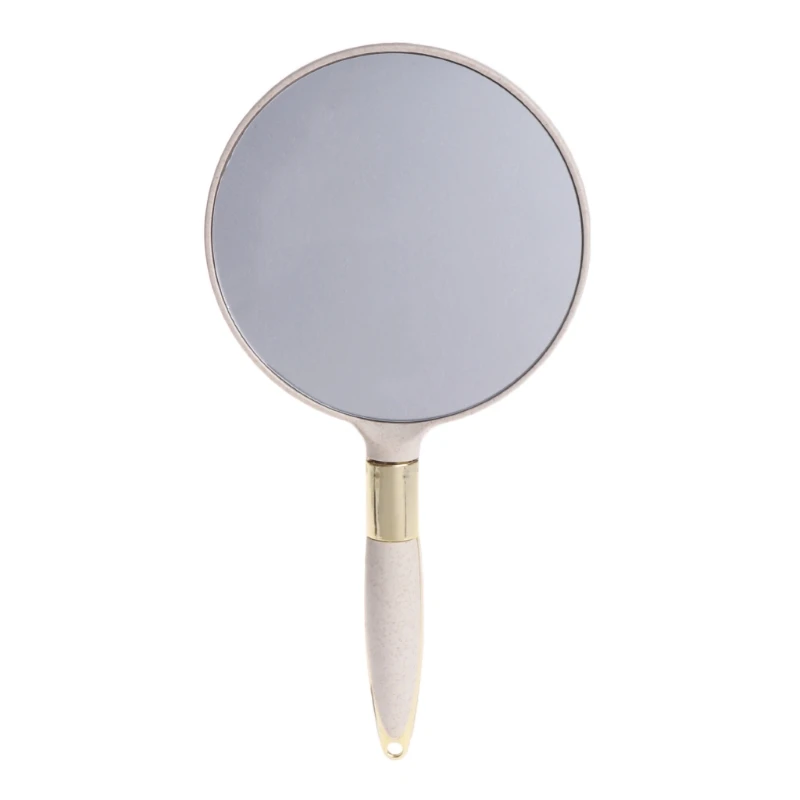 Dễ thương Retro Nhựa cầm tay Gương trang điểm cổ điển Trang trí hình chữ nhật Vanity