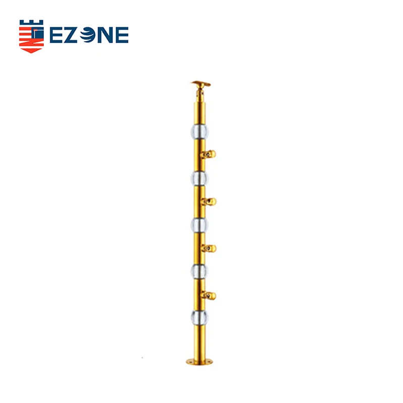 custom.Acrylic Balustrade Satin Stainless Steel Baluster Interior Stairs Balcony Deck Railing Handrail Hotels