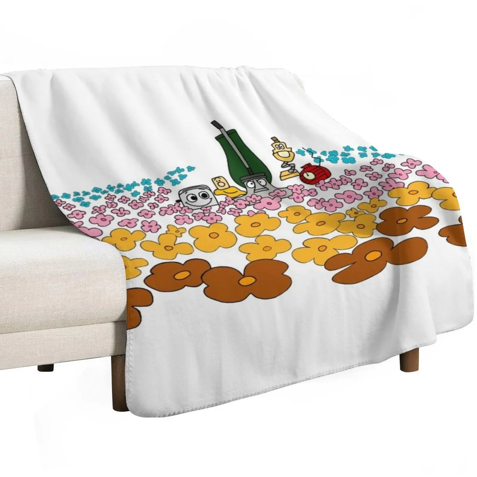 The Brave Little Toaster - Flower Field Throw Blanket Decorative Sofa Decoratives blankets ands Travel Picnic bed plaid Blankets