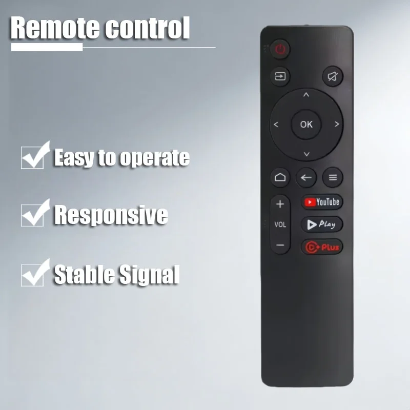 

ABZZ-Replace Remote Control Black Remote Control Plastic Remote Control For Skyworth COOCAA Remote Control