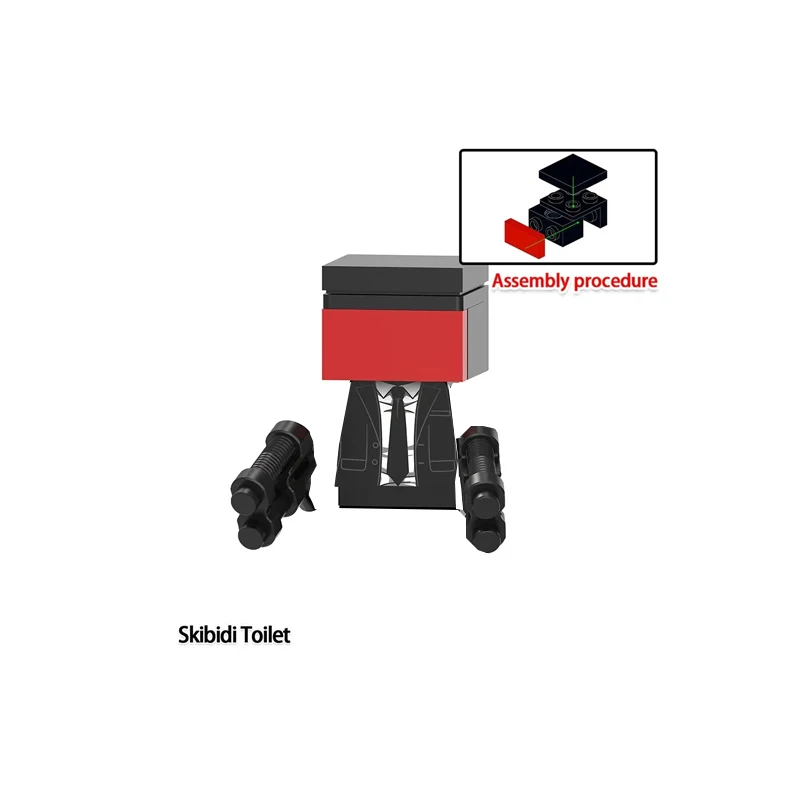 KDL818 LG1009 Skibidi Toilet Anime Cartoon Bricks Dolls Cameraman Speakerman TV Man Mini Action Toy Figures Building Blocks