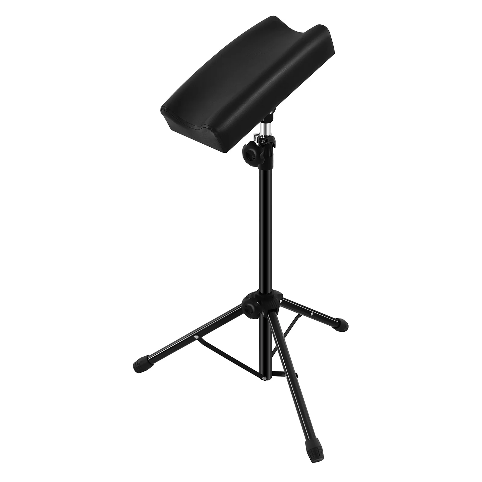 حامل مسند ذراع الوشم 360 °   تدوير المحمولة الوشم الذراع الراحة الساق حامل ثلاثي القوائم 150 كجم أنابيب الحديد مسند الذراع قوس قابل للتعديل 70