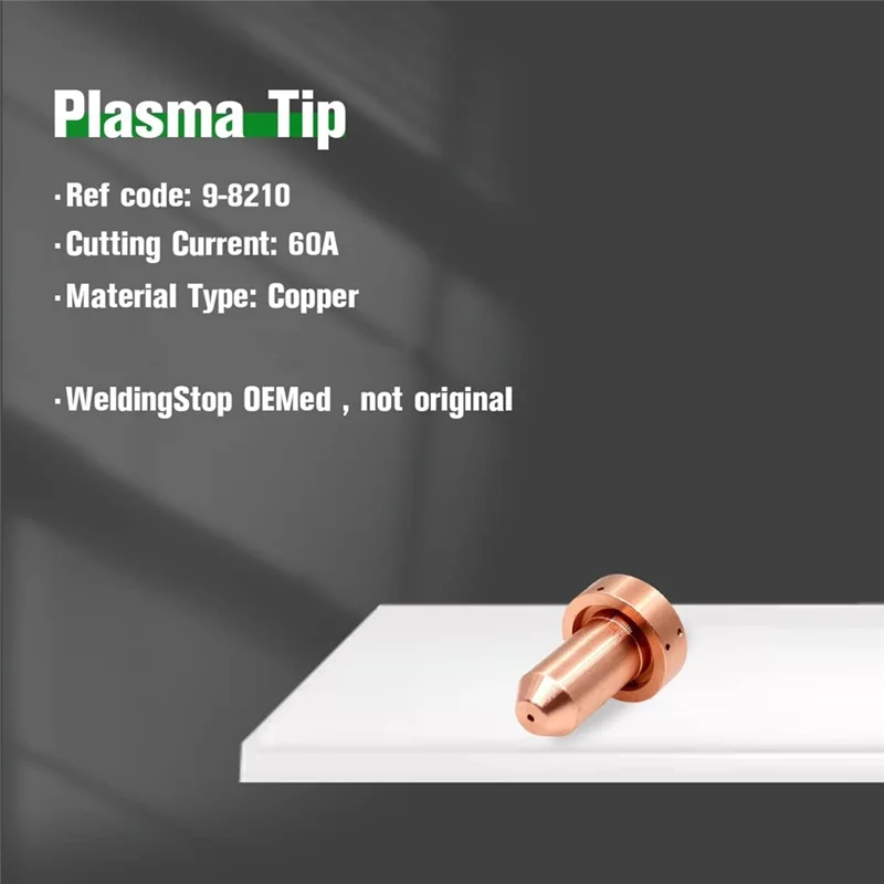 AT48-10Pcs 9-8210 Plasma Nozzle 10Pcs 9-8215 Plasma Electrode Fit For Thermal Dynamics SL60/SL100 Cutting Torch Consumables