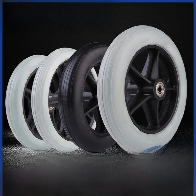 

Mortorized Wear-Resistant Wheelchair Front Wheels Accessories with Bearing 8 Inch 6 Inch Wheel Universal Wheel