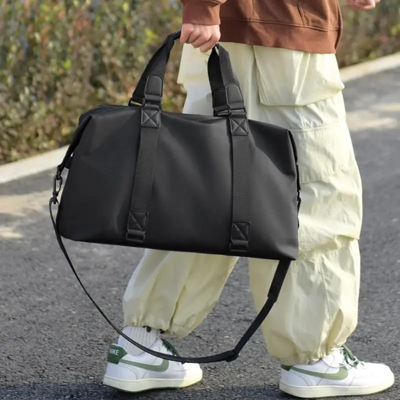 

Мужская спортивная дорожная сумка из бычьей ткани с разделением для влажной и сухой уборки, большая сумка Capaci ort Trip Lage для поездки на велосипеде