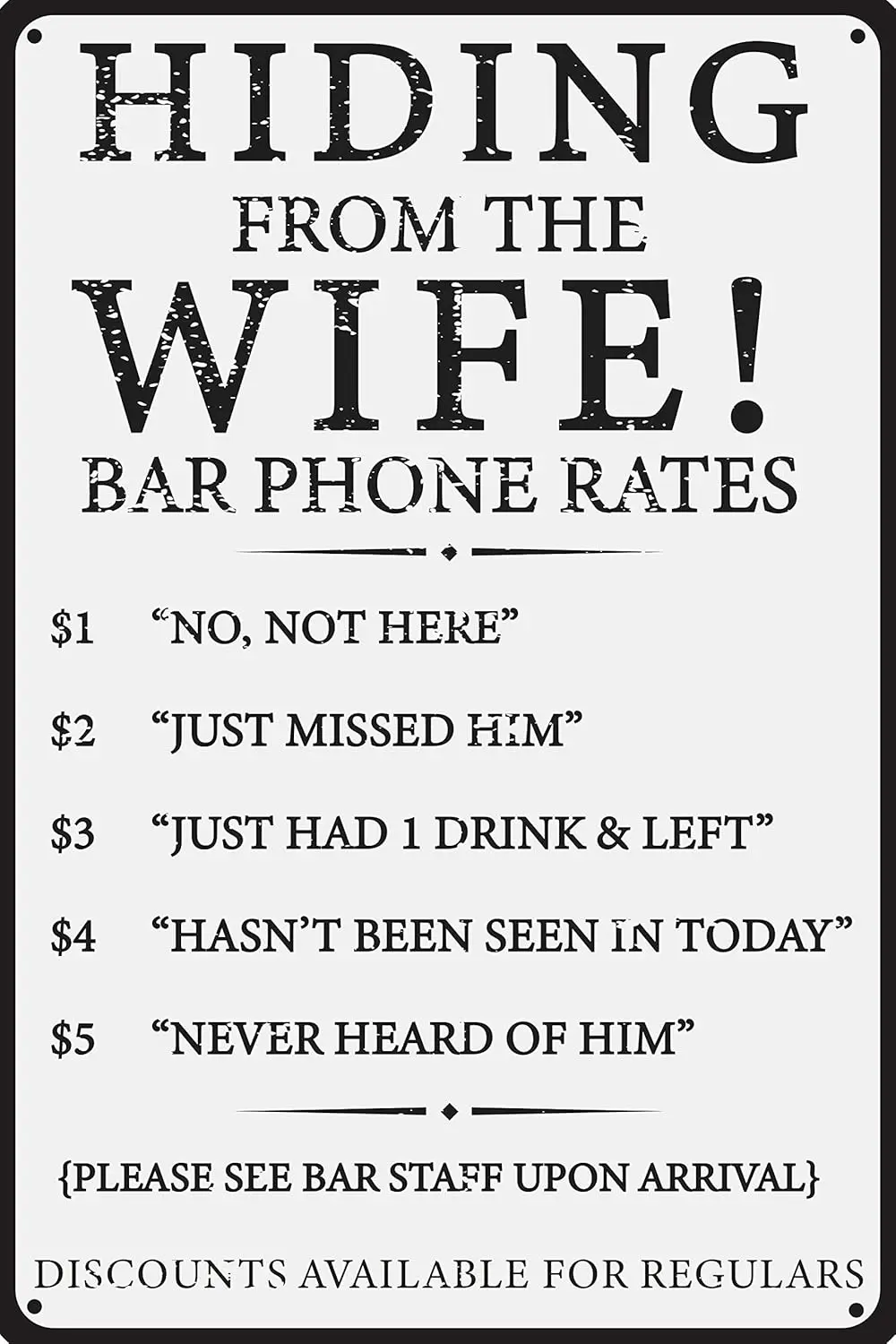 Hiding From The Wife Rates 12