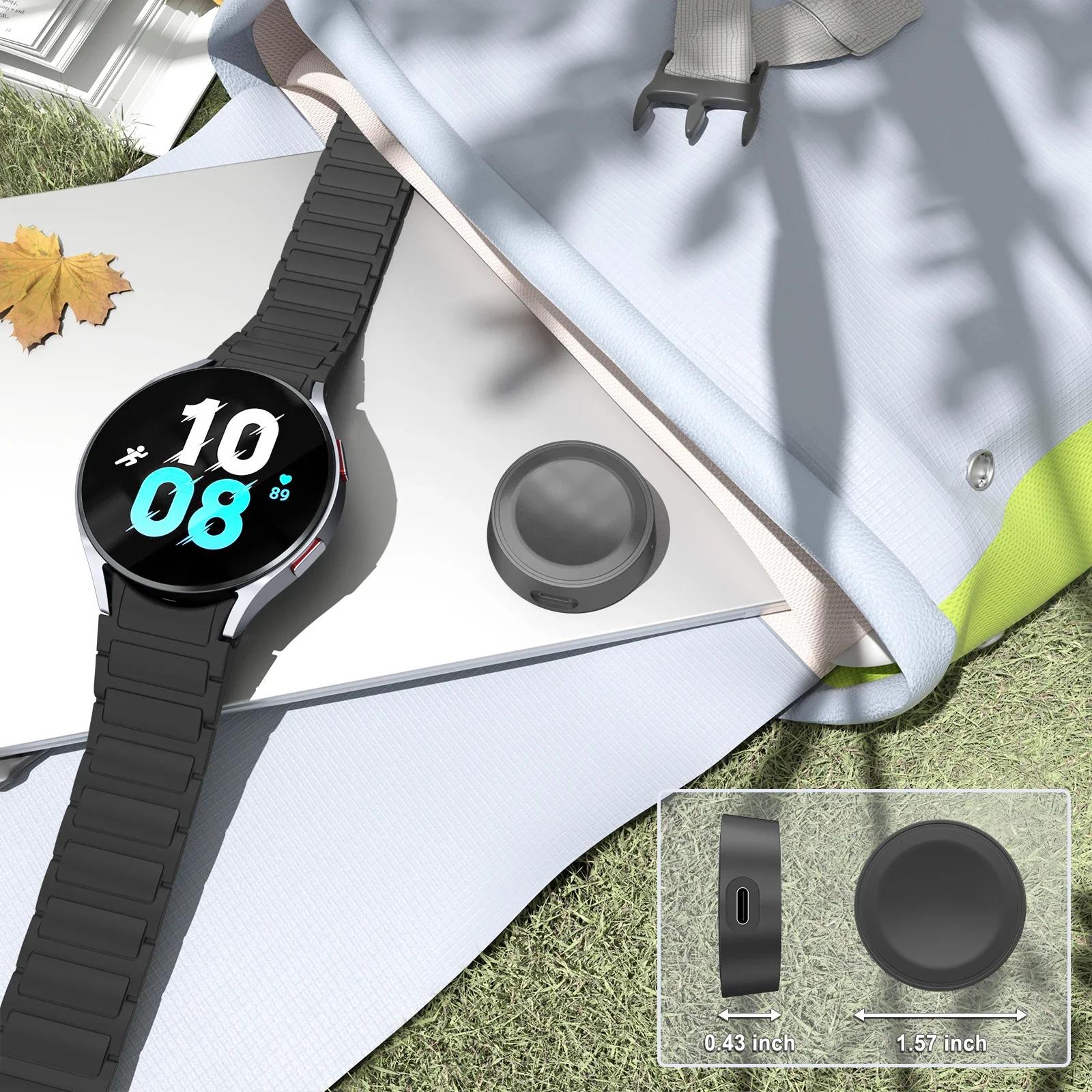 Uhr Ladekopf für Samsung Galaxy Watch 7/6/5/4 40/44mm Ladestation Ständer für Galaxy Watch 4/6 Classic 42/46mm 43/47mm