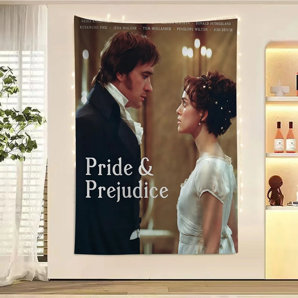 P-Pride & Prejudice Movie Hanging Bohemian Tapestry Cheap Hippie Wall Hanging Bohemian Wall Tapestries Mandala Wall Hanging Home