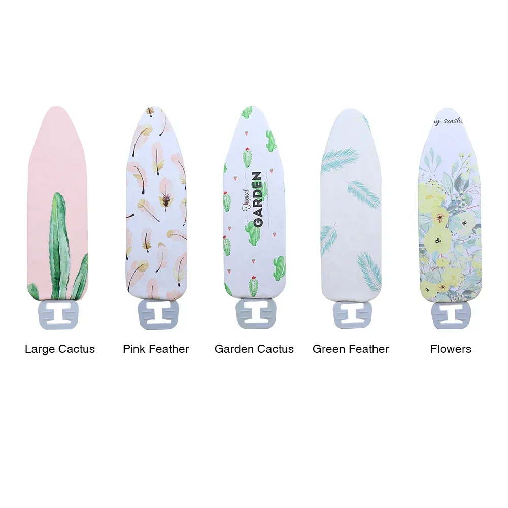 Flat Ironing Board Cover Household Thick Large Non-Slip Protect Digital Printed Replace Washable Reusable Heat Resistant Durable