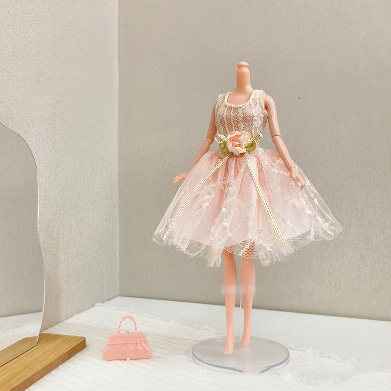 1/6 30 سنتيمتر ملابس دمى الأميرة رائعة منتفخ تنورة ساري الترتر فستان الأميرة فساتين الموضة الملابس والاكسسوارات