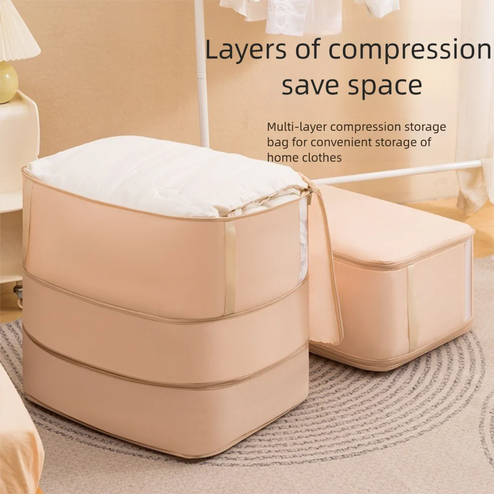 

Ultra Large Capacity Compression Bag 3 Layers Space Saving Closet Cabinet Organizer Multipurpose Moisture-proof