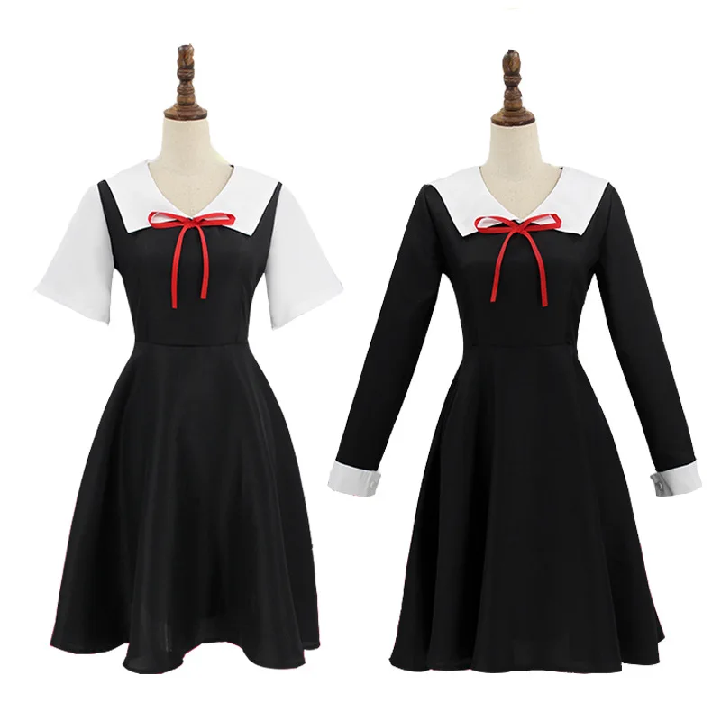 

Anime Shinomiya Kaguya Cosplay Costume Kaguya-Sama: Love Is War Fujiwara Chika Wigs Anime Dresses + Headdress Halloween
