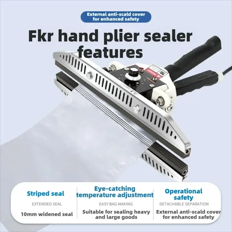Handheld Impulse Sealer Commercial Small Plastic Aluminum Foil Kraft Paper Bag Sealing Machine Portable Packing Tool
