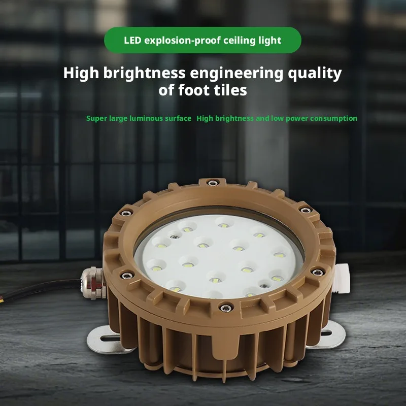 Emergency Lamp Circular Led Explosion-Proof Light Factory Warehouse Industrial Lighting Fire Emergency Lighting Ceiling Light