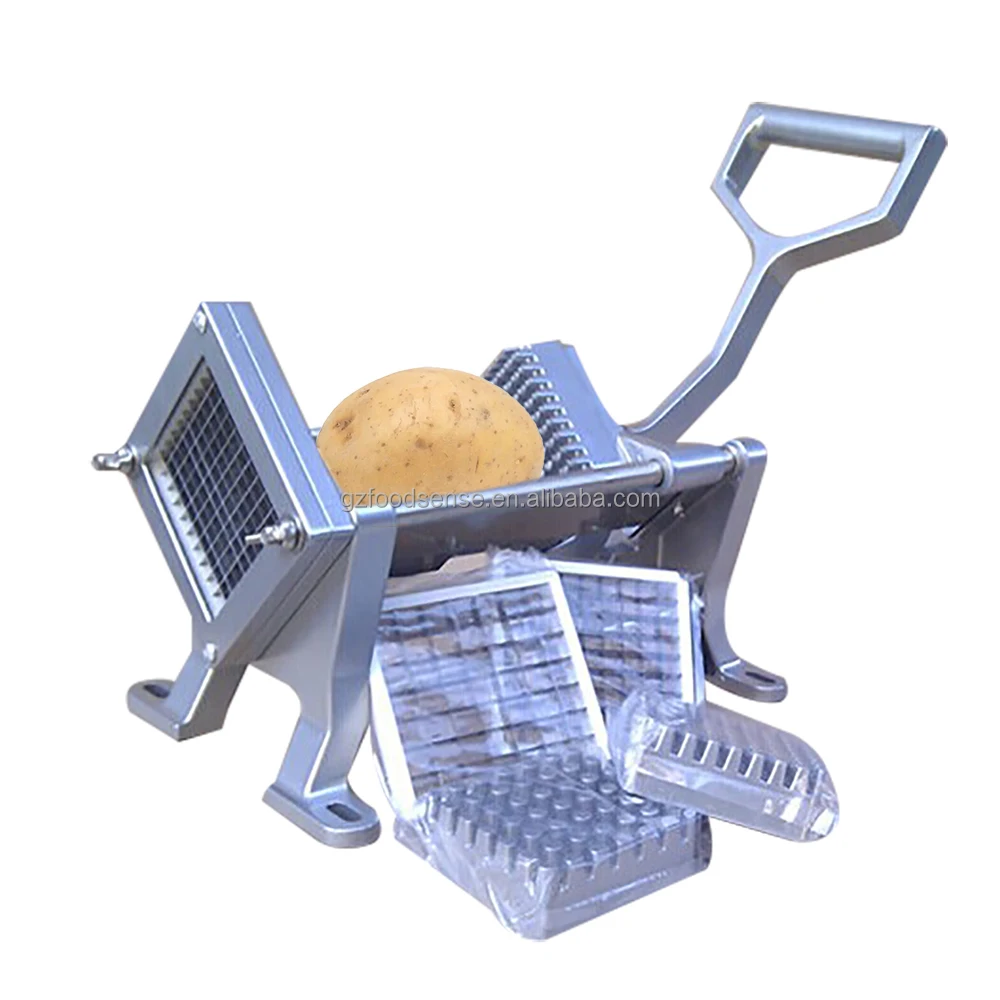 

Hot Sale Mini Manual Potato Chipper Machine 3 Blades 8MM 10MM 12MM Vegetable & Fruit Cutter