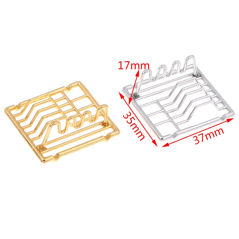 

1Pc 1:12 Dollhouse Miniature Dish Shelves Kitchen Toy For Family Collectible