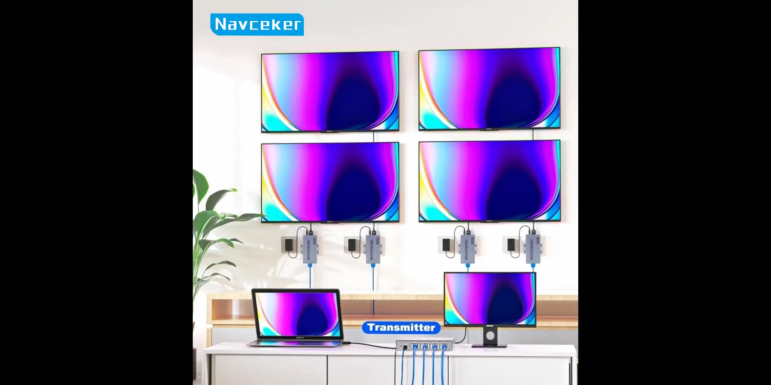 Navceker HDMI и USB удлинитель 1080P 200м 1x4 по IP RJ45 | AliExpress