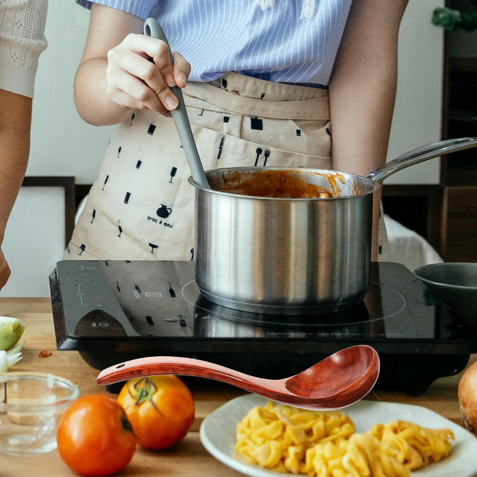 

Elegant Wooden Cooking Spoons 28cm Perfect for Any Kitchen Washable Comfortable Grip Lifetime Use Wooden Spoons