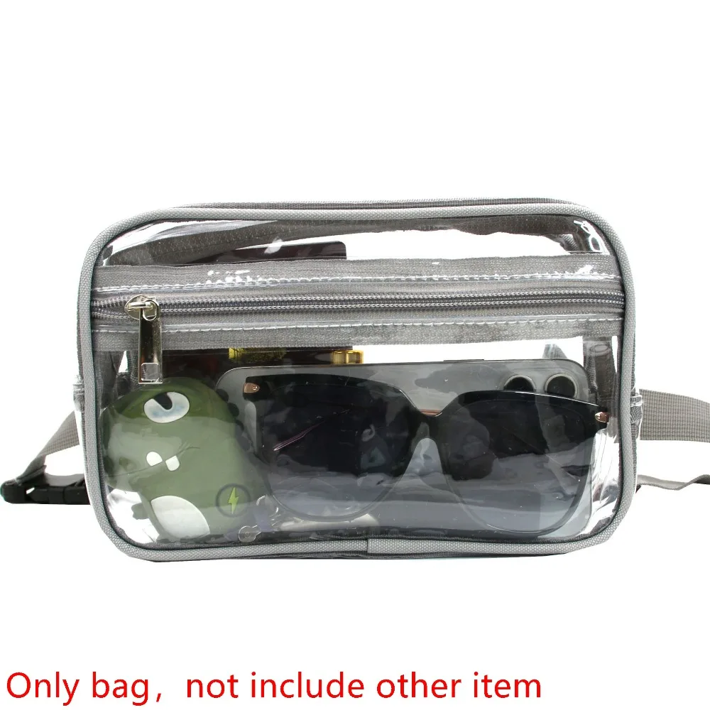 

Portable Shoulder Bag Transparent Waist Bag Sport Phone Bag Woman Waist Packs Coin Purse PVC Men's Crossbody Bag Travel