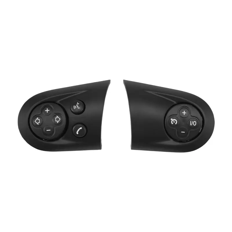 A65P-2Pcs Steering Wheel Multifunction Control Switch Cover For MINI Cooper R55 R56 R57 R58 R59 R60 R61