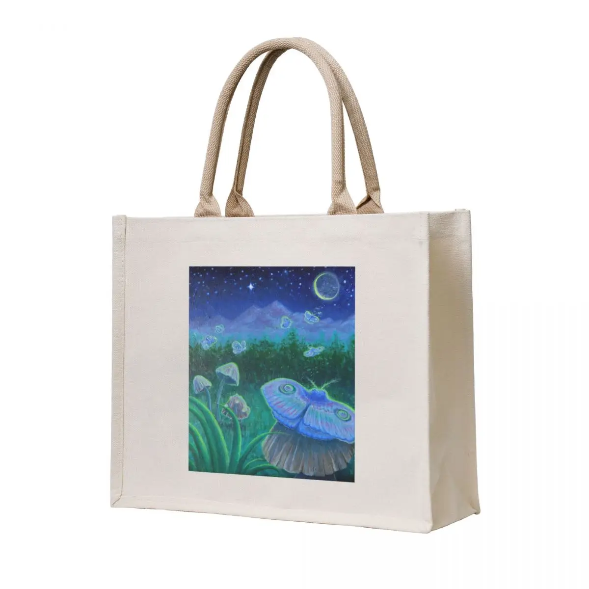

The Thinner the Air 11x16 Painting Tote Bag women bag Women's beach bags shopping trolley bag