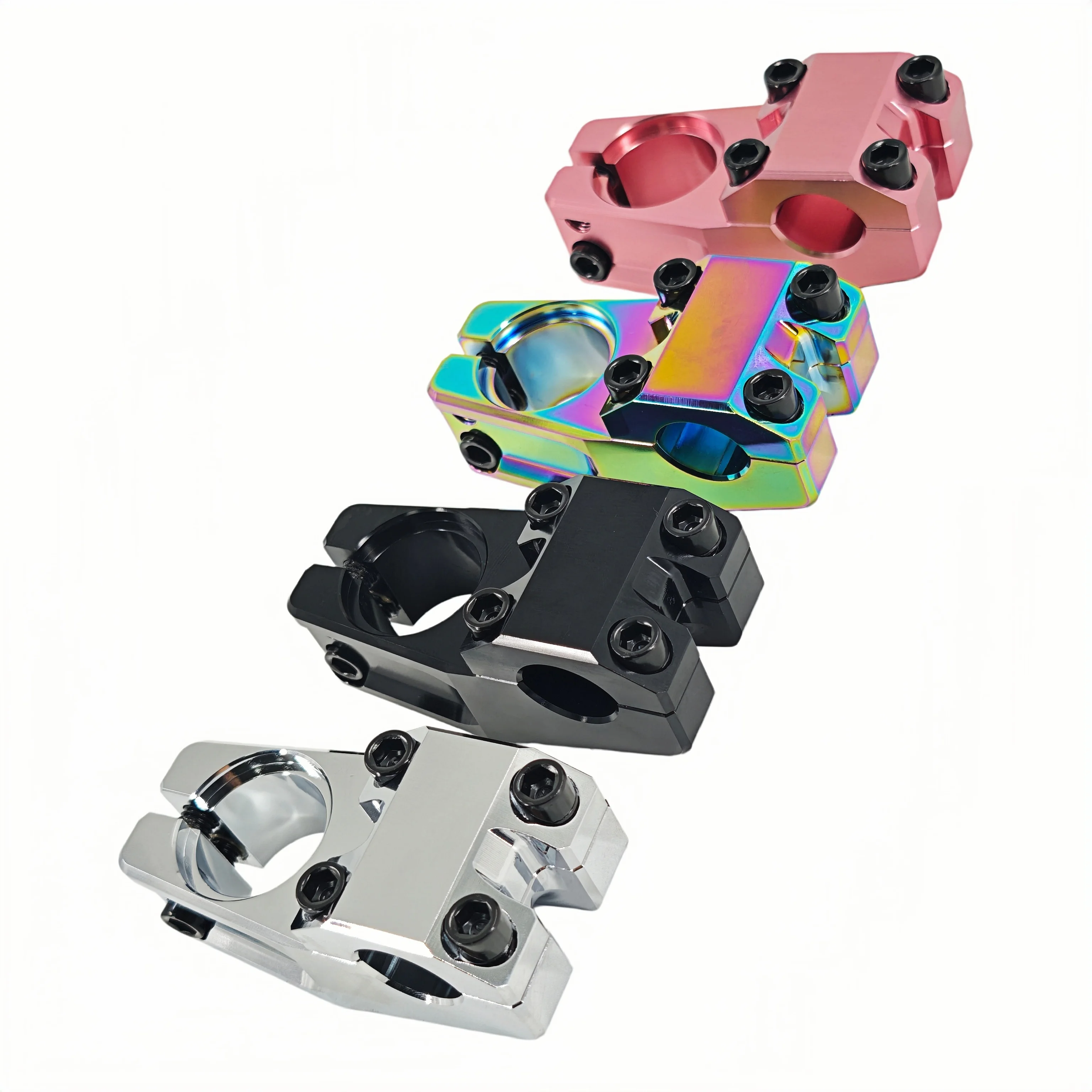 BMX Stem 22.2*28.6mm 50mm Lightweight Aluminimun Alloy CNC BMX Bicycle Stem Handbar Stem For Street Freestyle Bike Cycling Parts