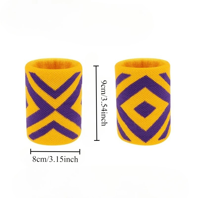 A Pair Sweat Absorbing Wrist Straps Unisex Breathable Material For Basketball Tennis Running Yoga Badminton Sports Protect Gear