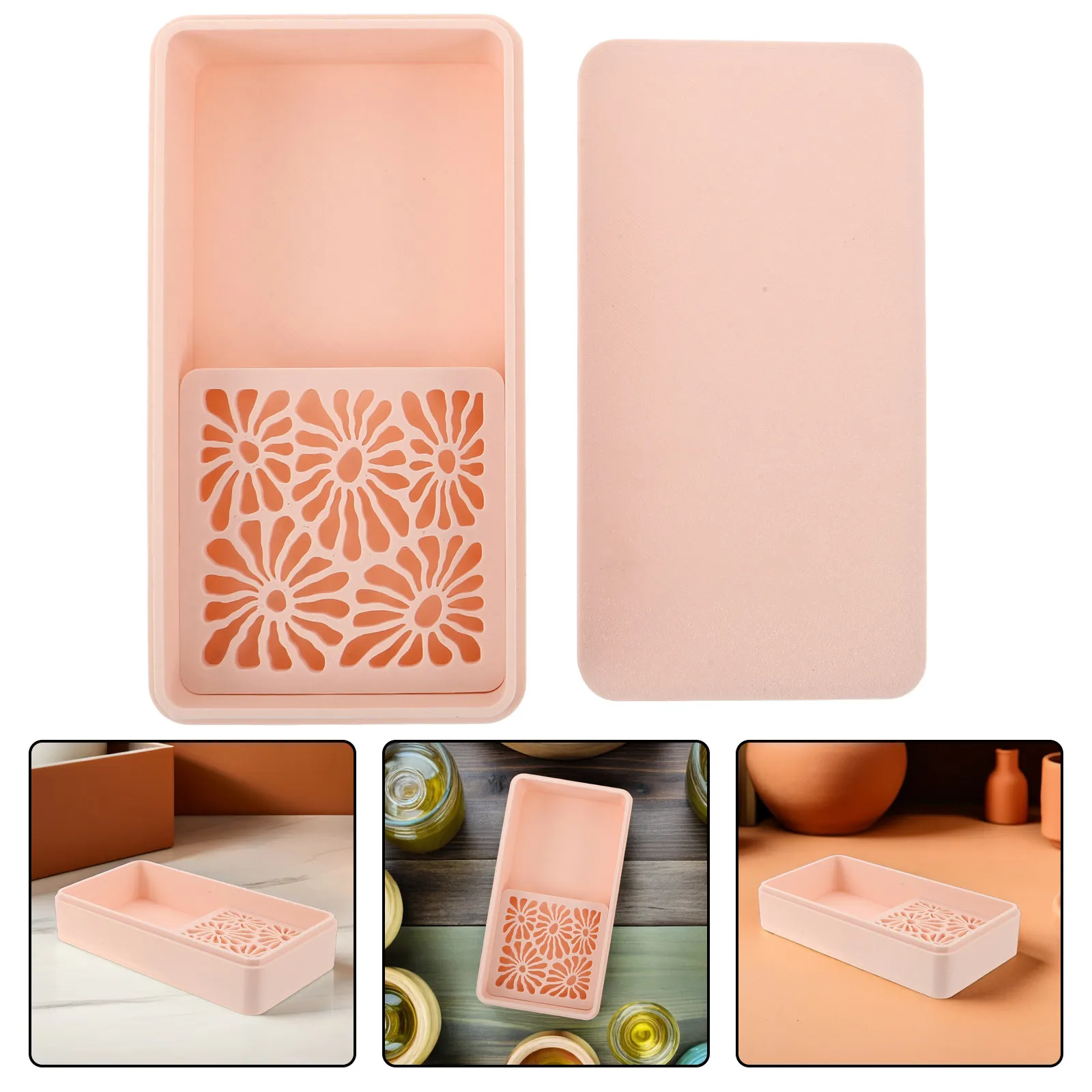 

Polymer Clay Cornstarch Box for Clay Powder Organizer Partition Leak-Proof Anti Stick Loose Powder Container Pottery Tools