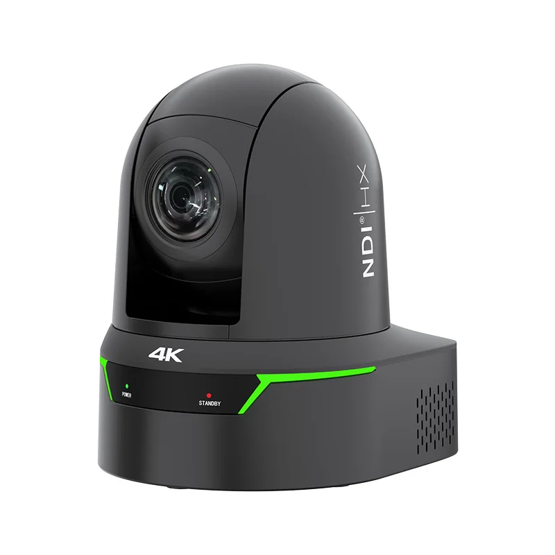 4K60 Broadcast PTZ Camera 25X Optical Zoom 12G-SDI 3G-SDI SFP Genlock NDI HX3 FreeD AI Tracking for Conference Church Studio